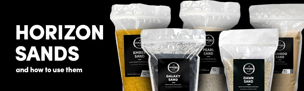 Horizon Aquatics Aquarium Sand Range: Galaxy, Pearl, Bamboo, Dawn & Ember