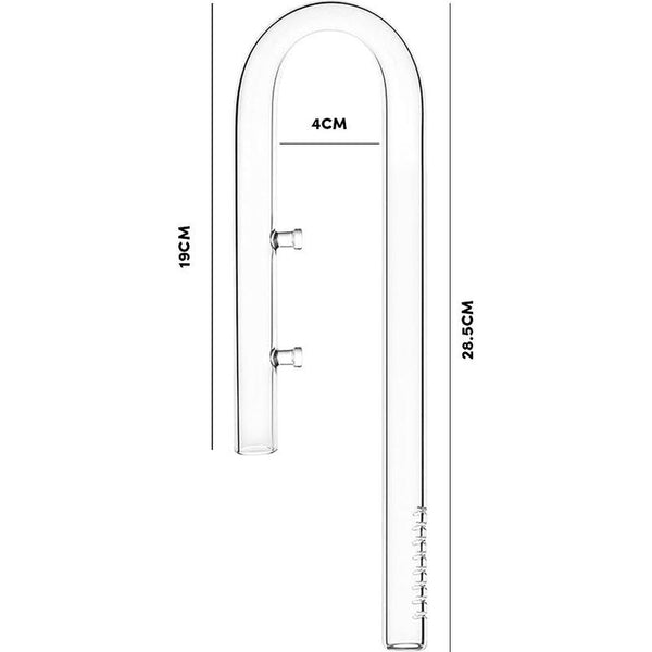 Glass Lily Inflow Pipe 17mm (16/22mm) – horizon aquatics