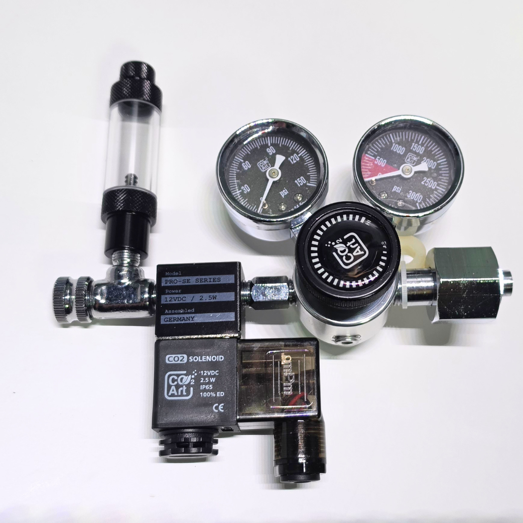 Co2 Art PRO-SE Series V2 - Aquarium CO2 Dual Stage Regulator with Integrated Solenoid