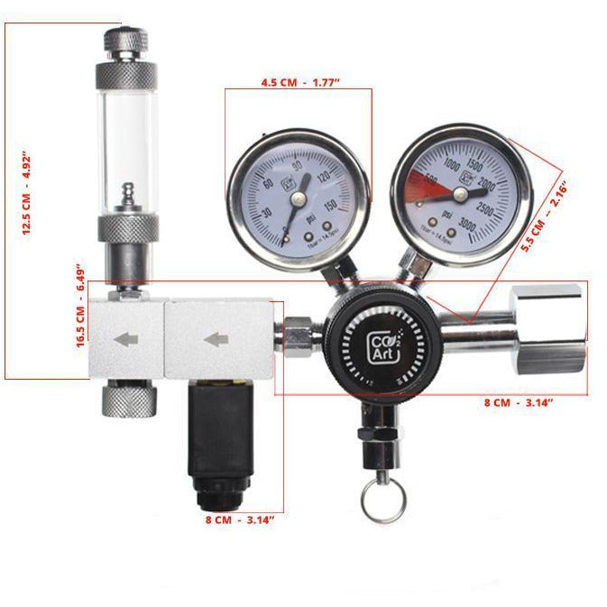 Co2 Art Pro-Elite Series Dual Stage CO2 Regulator